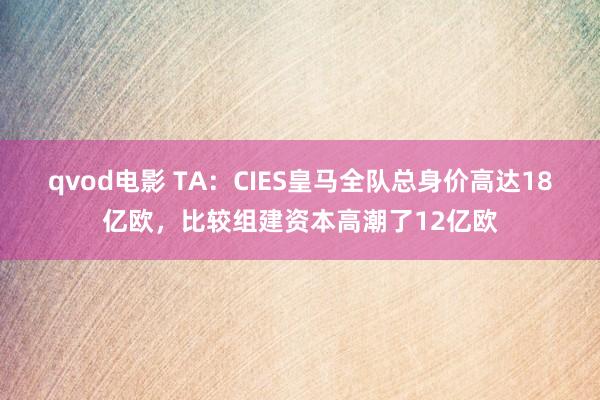 qvod电影 TA：CIES皇马全队总身价高达18亿欧，比较组建资本高潮了12亿欧