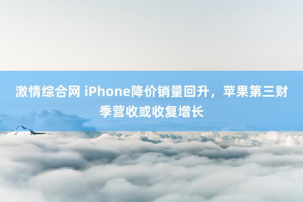 激情综合网 iPhone降价销量回升，苹果第三财季营收或收复增长