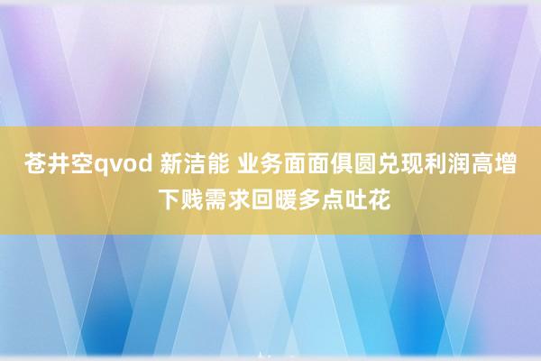 苍井空qvod 新洁能 业务面面俱圆兑现利润高增 下贱需求回暖多点吐花